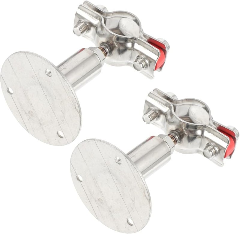 Adjustable Hose Bracket Clip 2pcs 304 Stainless Steel Pipe Clamps Size 9 3X6CM - Image 2